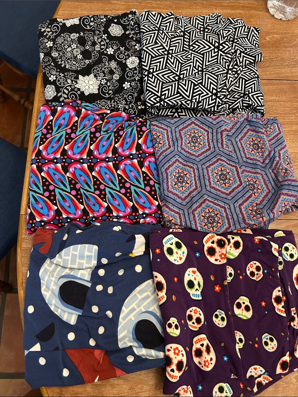 LuLa Roe leggings, set of six T/C